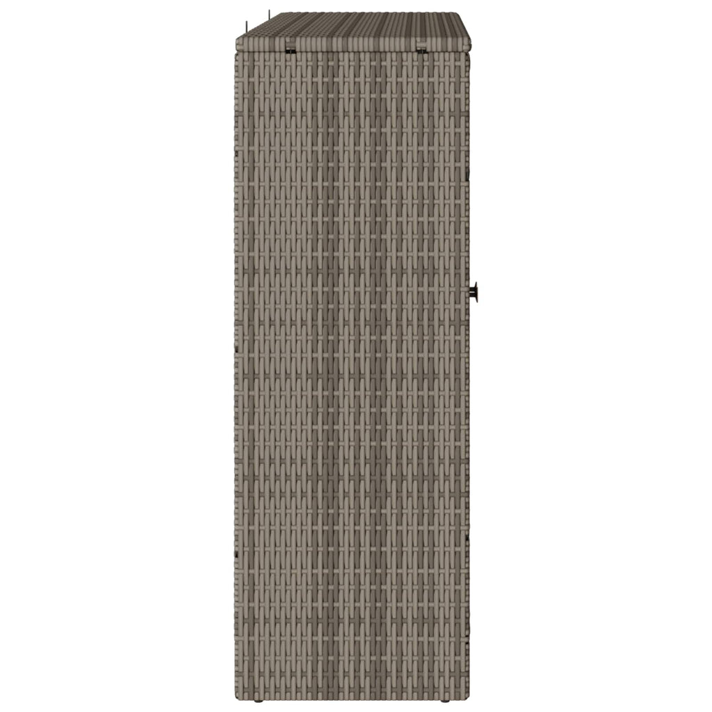 vidaXL Szafka do przechowywania z półką Szary 100 x 36 x 102 cm rattan