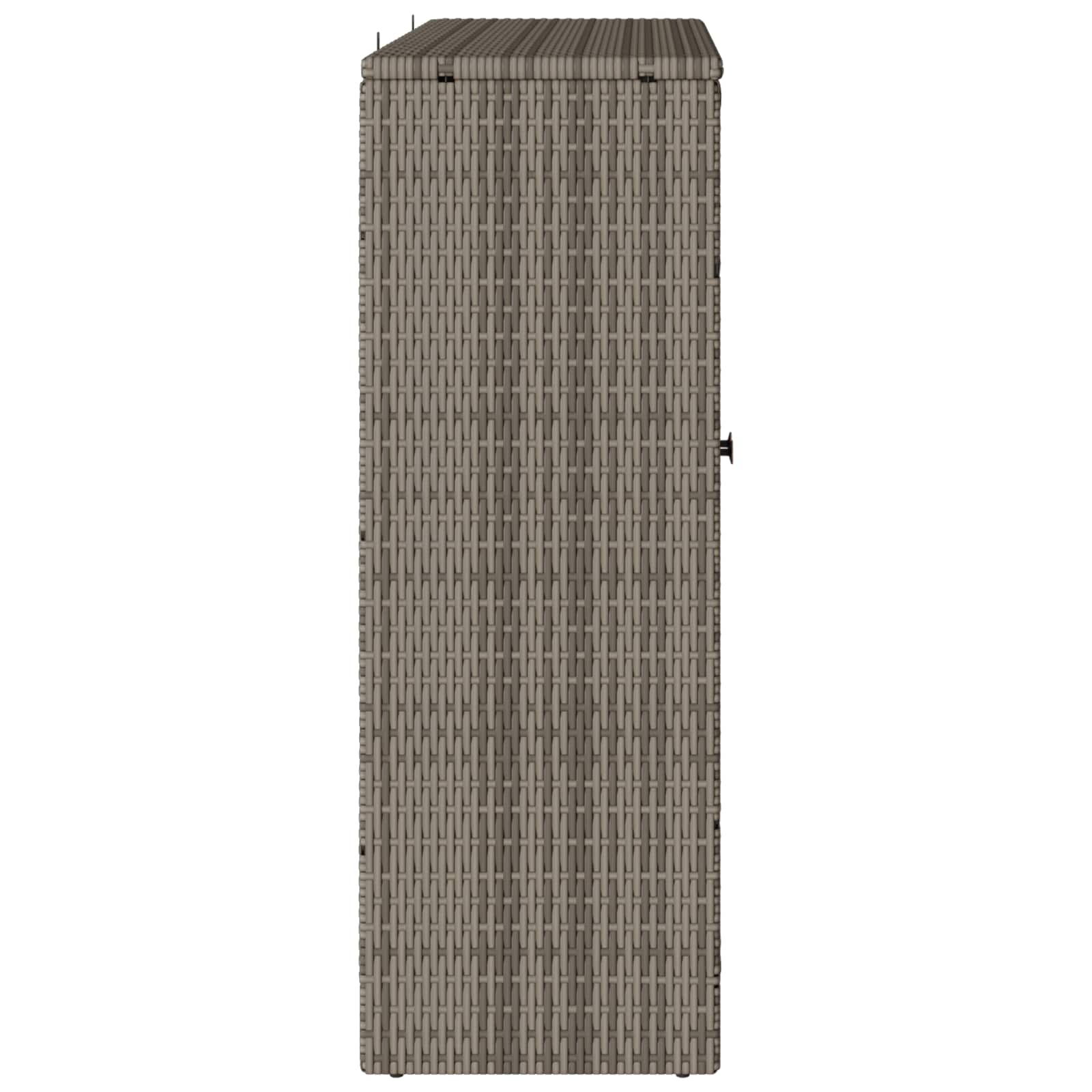vidaXL Szafka do przechowywania z półką Szary 100 x 36 x 102 cm rattan