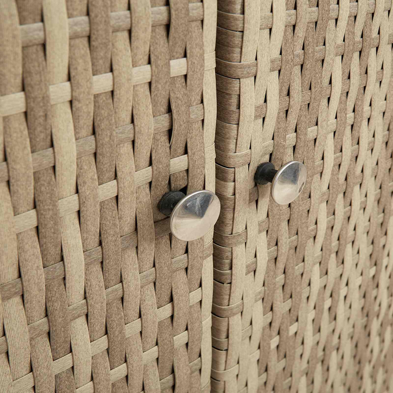 vidaXL Szafka do przechowywania Beżowy 100 x 36 x 102 cm rattan