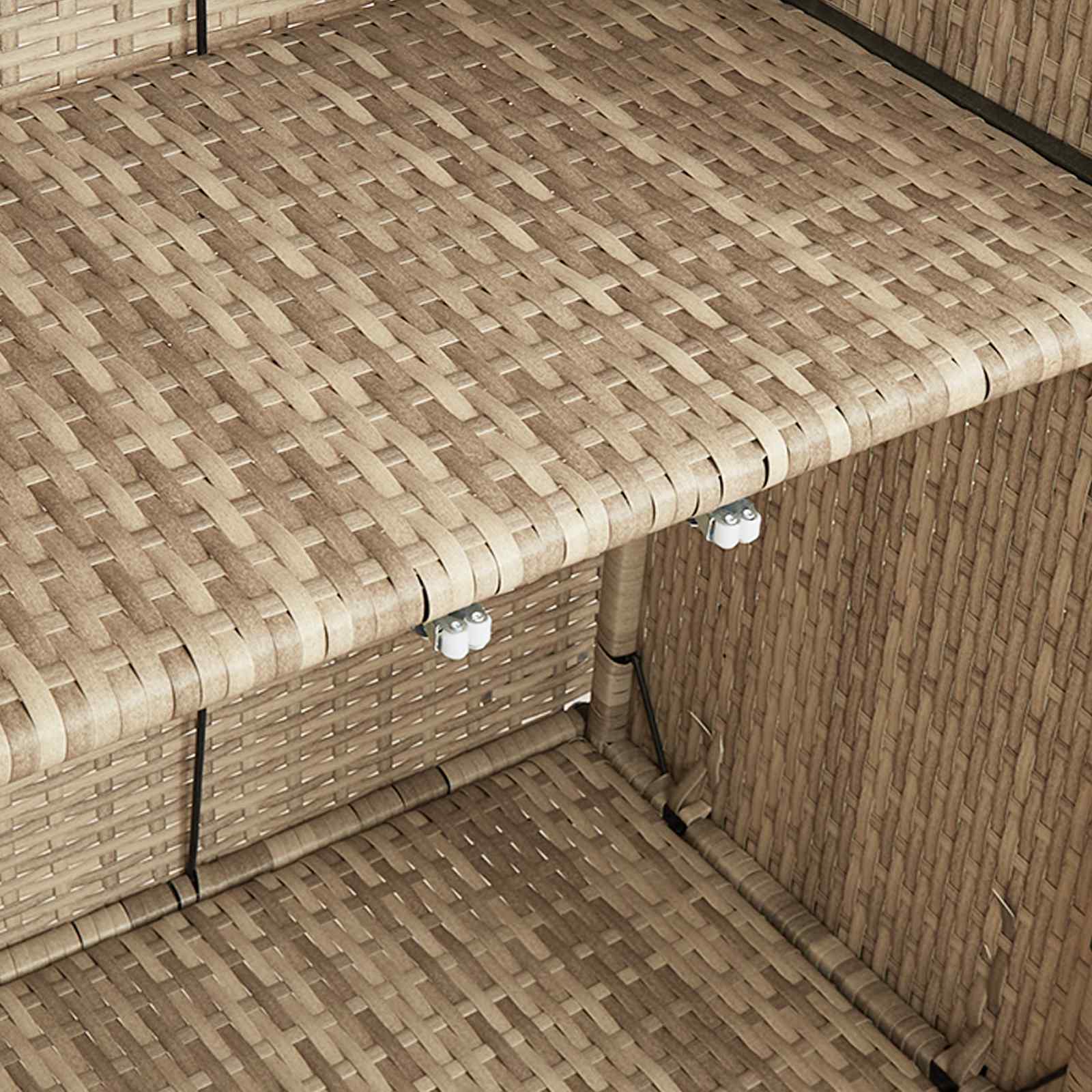 vidaXL Szafka do przechowywania Beżowy 100 x 36 x 102 cm rattan