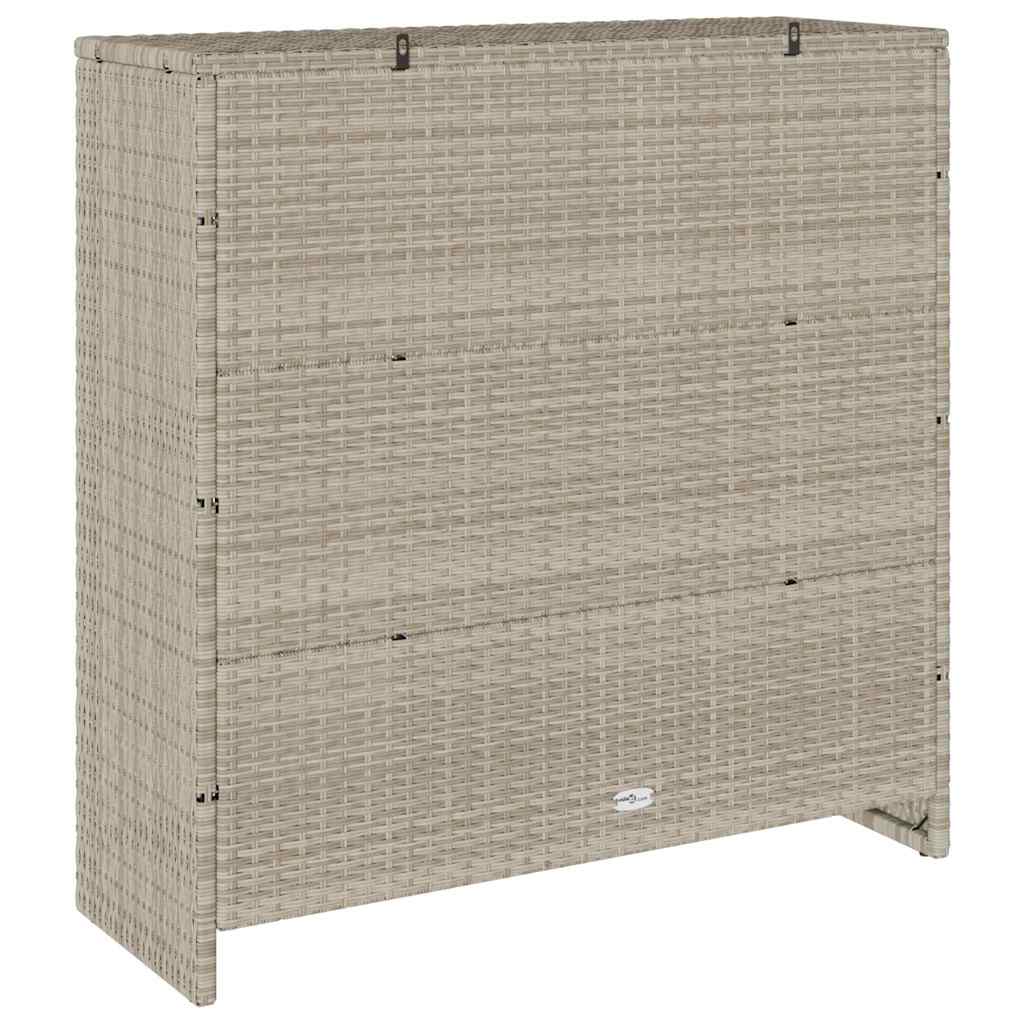 vidaXL Szafka do przechowywania Jasnoszary 100 x 36 x 102 cm rattan