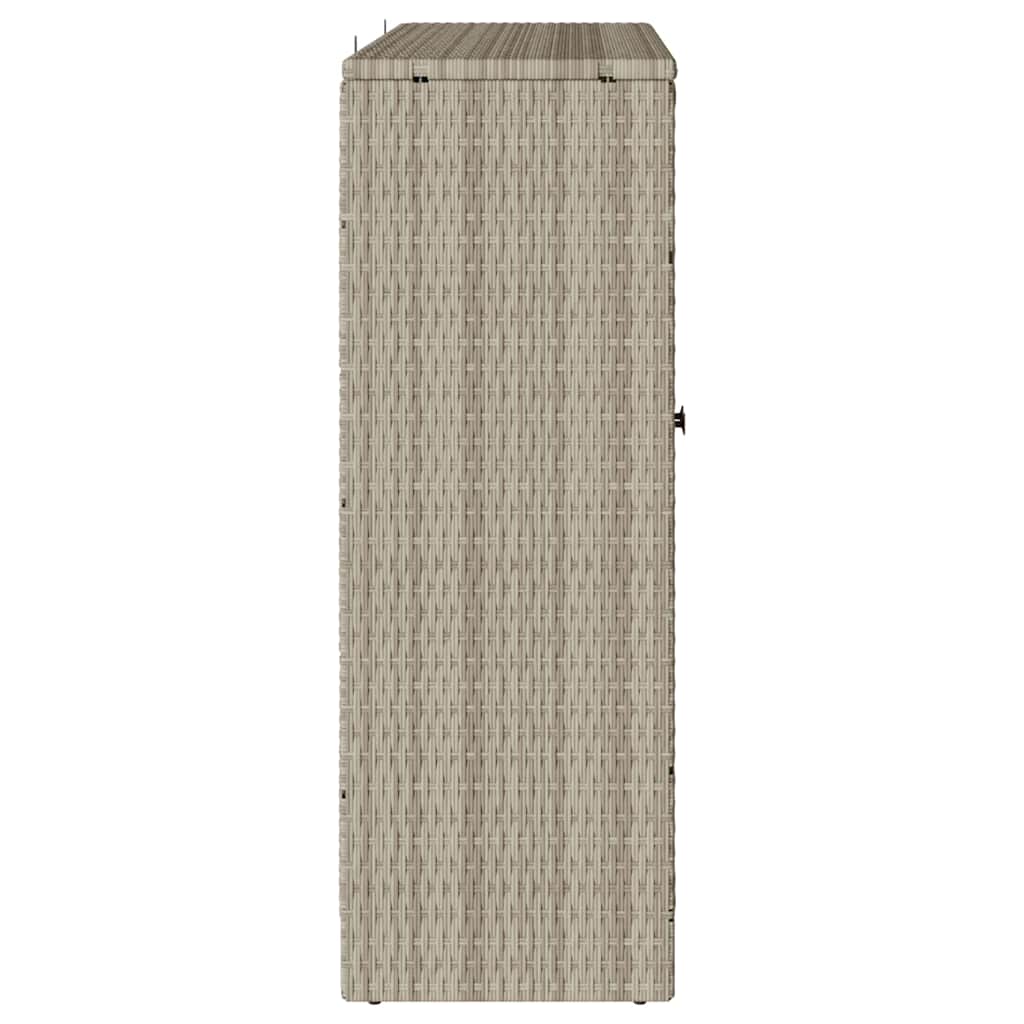 vidaXL Szafka do przechowywania Jasnoszary 100 x 36 x 102 cm rattan