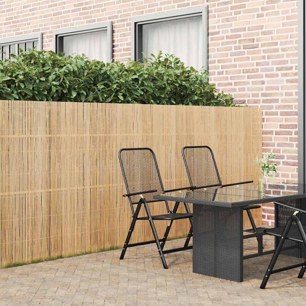 vidaXL Bambusowe ogrodzenie Naturalny 400 x 150 cm Bambus