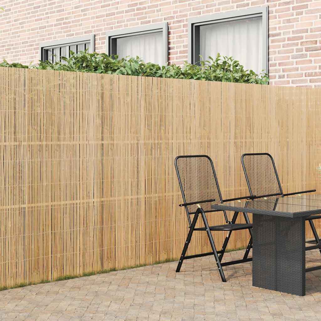 vidaXL Bambusowe ogrodzenie Naturalny 400 x 180 cm Bambus