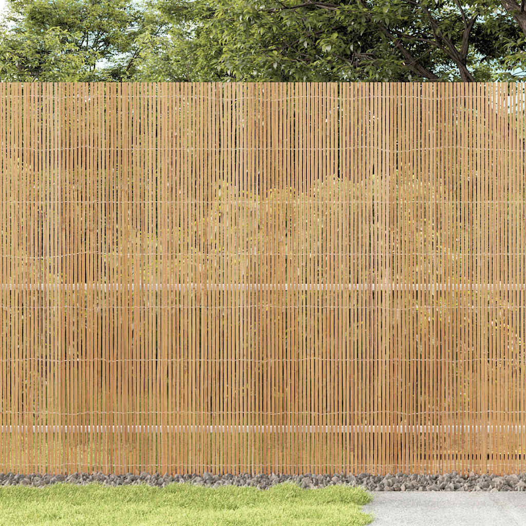 vidaXL Bambusowe ogrodzenie Naturalny 400 x 180 cm Bambus