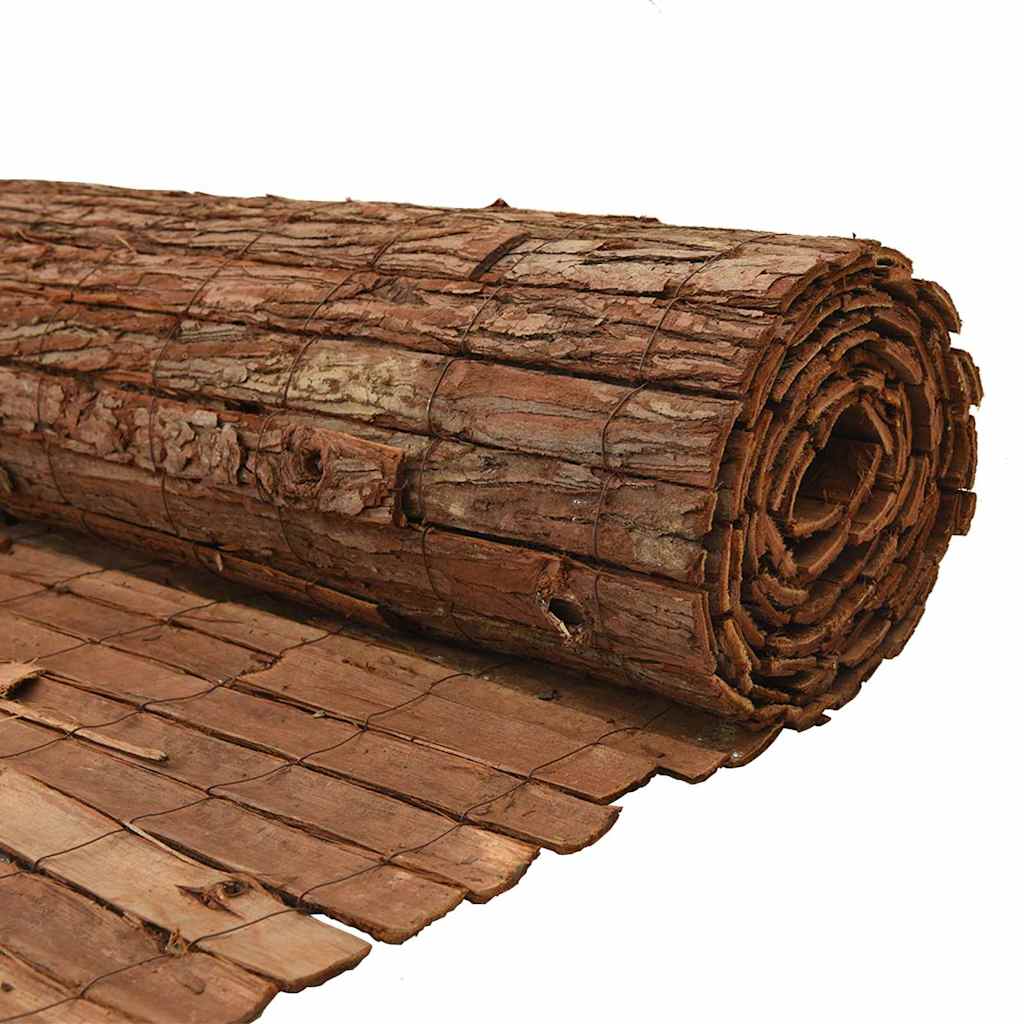vidaXL Płot z kory Brązowy 400 x 125cm Kora