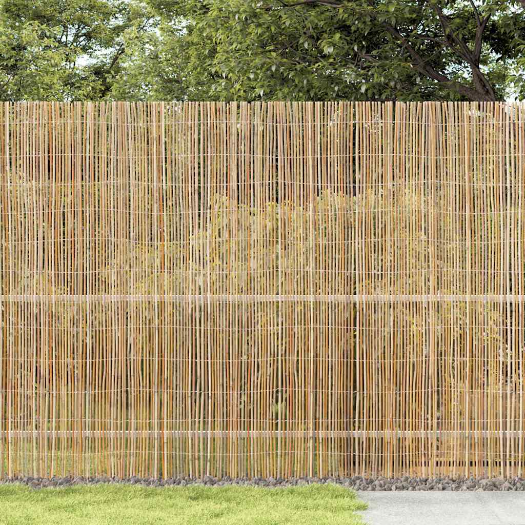 vidaXL Bambusowe ogrodzenie Naturalny 400 x 150 cm Bambus