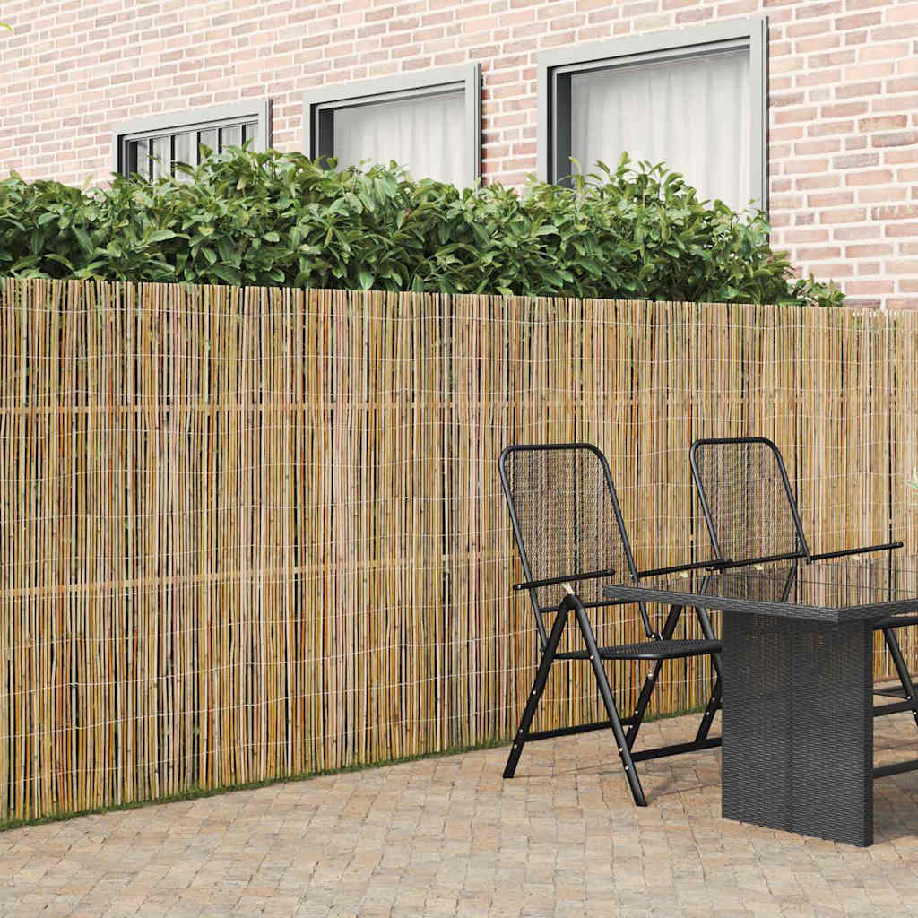 vidaXL Bambusowe ogrodzenie Naturalny 500 x 150 cm Bambus