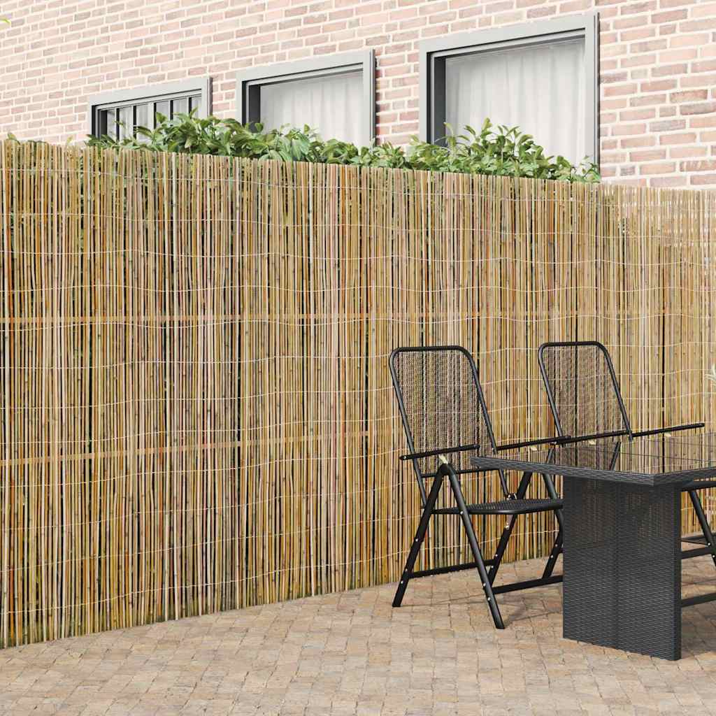 vidaXL Bambusowe ogrodzenie Naturalny 500 x 180 cm Bambus