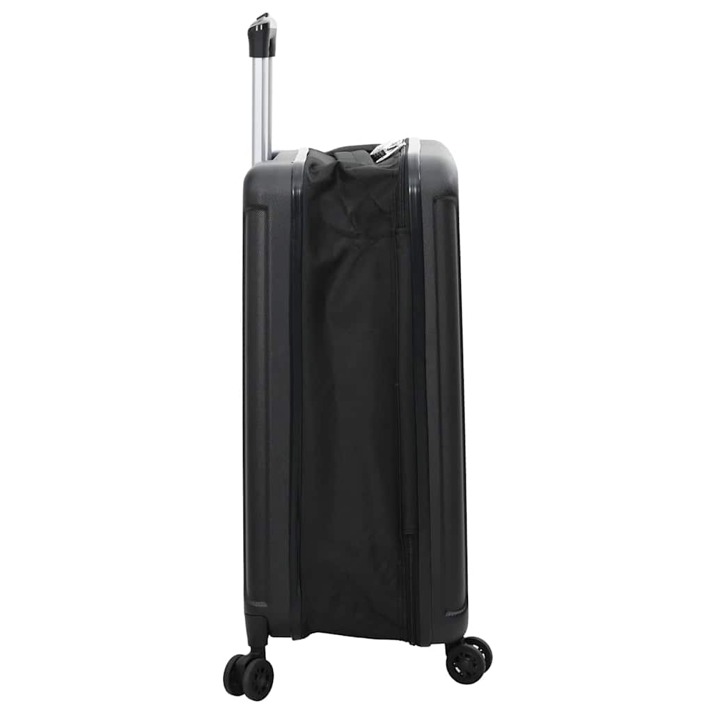 vidaXL Walizka Z blokadą Czarny 34 x 23 x 55.5 cm Plastik ABS