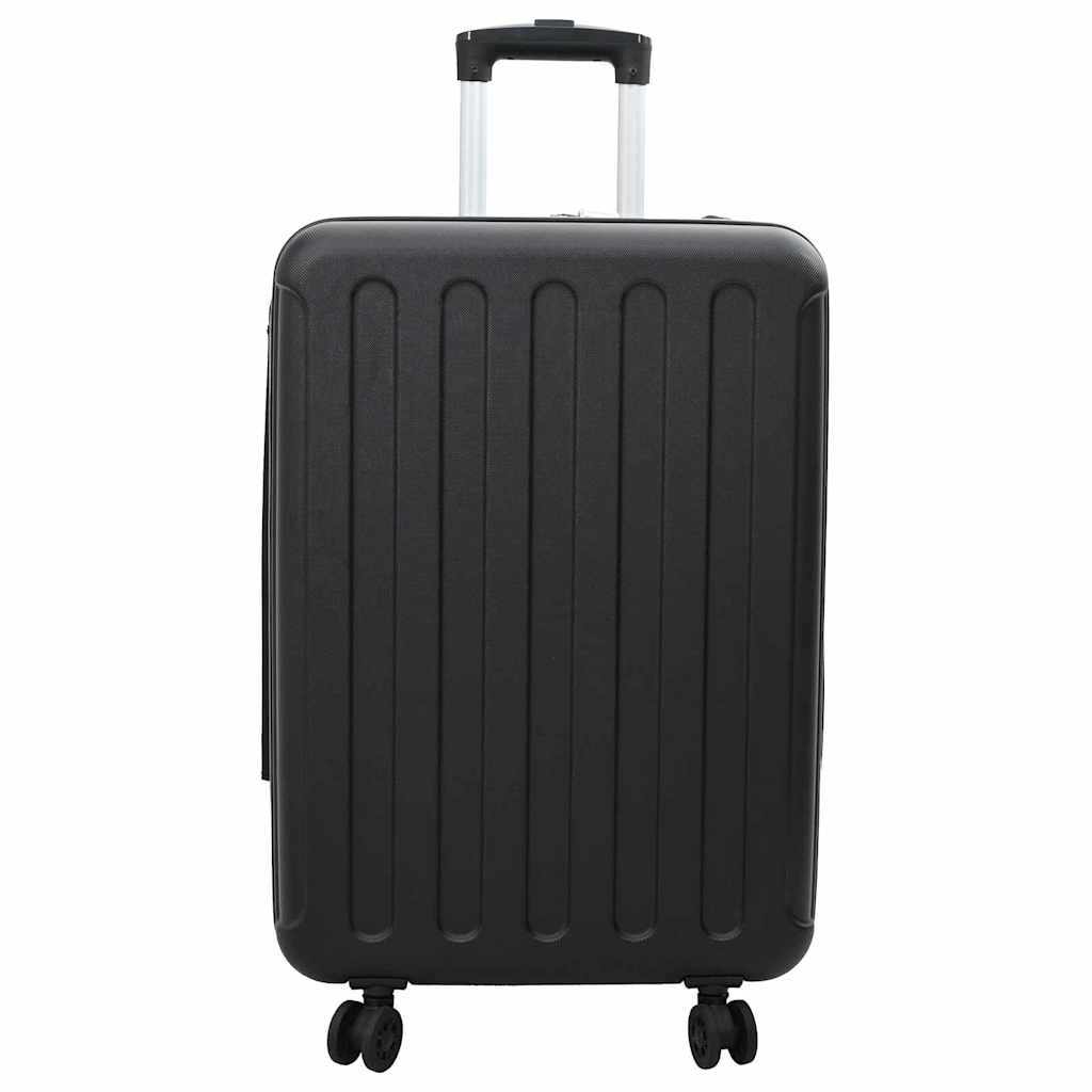 vidaXL Walizka Z blokadą Czarny 43 x 27 x 66 cm Plastik ABS