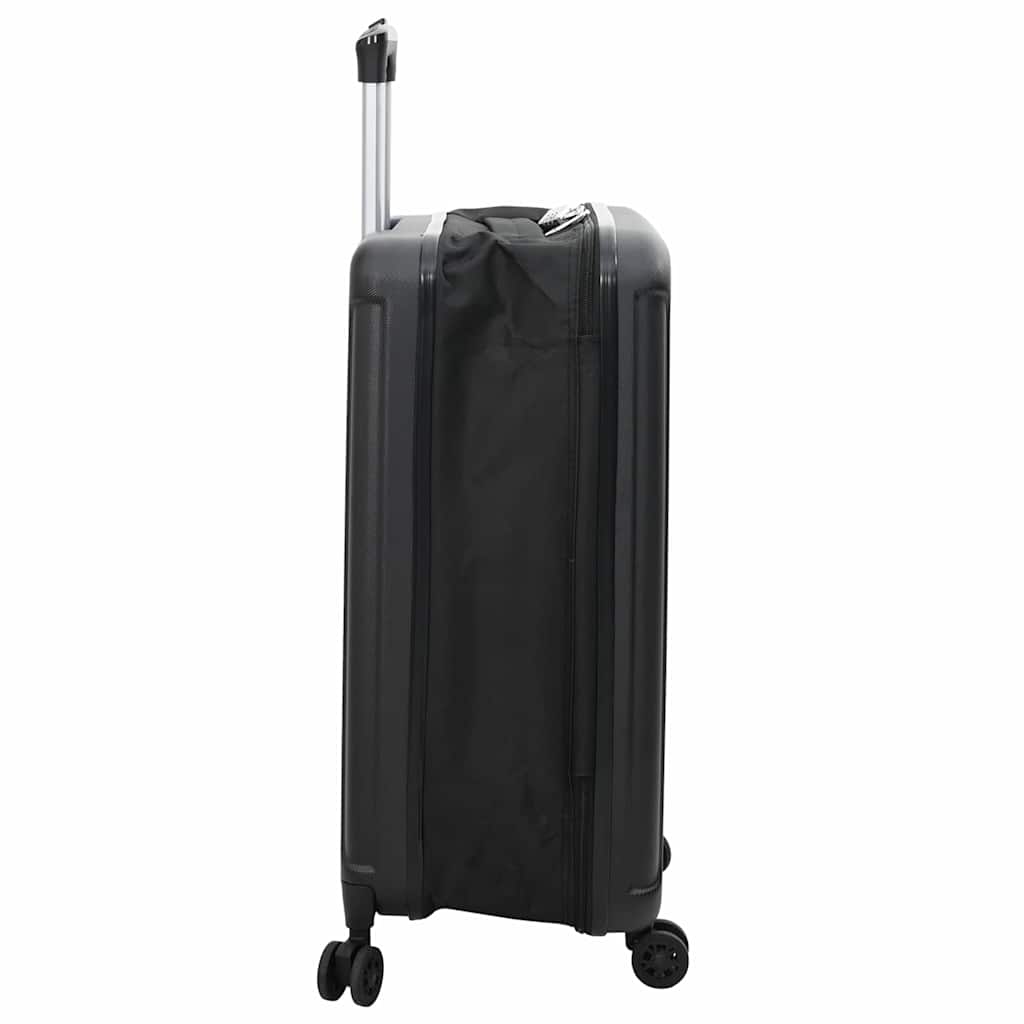 vidaXL Walizka Z blokadą Czarny 43 x 27 x 66 cm Plastik ABS