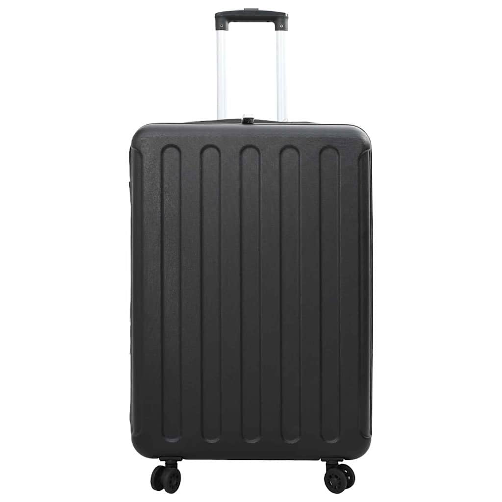vidaXL Walizka Z blokadą Czarny 50 x 30 x 76 cm Plastik ABS