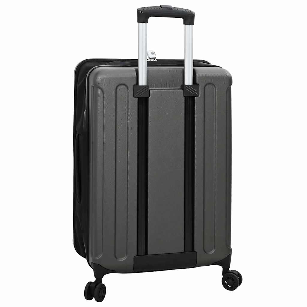 vidaXL Walizka Z blokadą ciemno szary 43 x 27 x 66 cm Plastik ABS