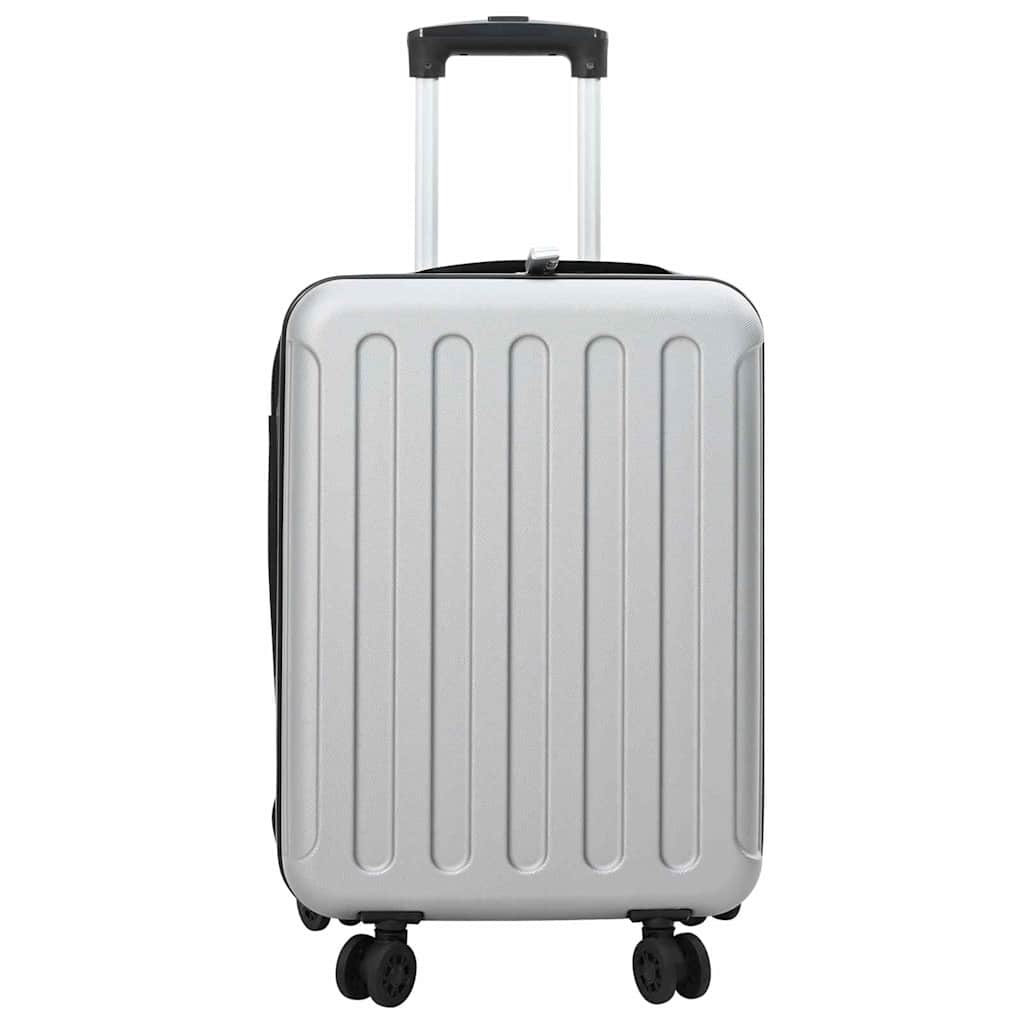 vidaXL Walizka Z blokadą Srebrny 34 x 23 x 55.5 cm Plastik ABS