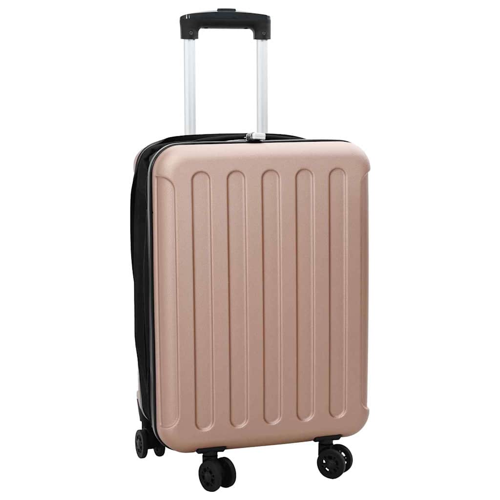 vidaXL Walizka Z blokadą różowe złoto 34 x 23 x 55.5 cm Plastik ABS