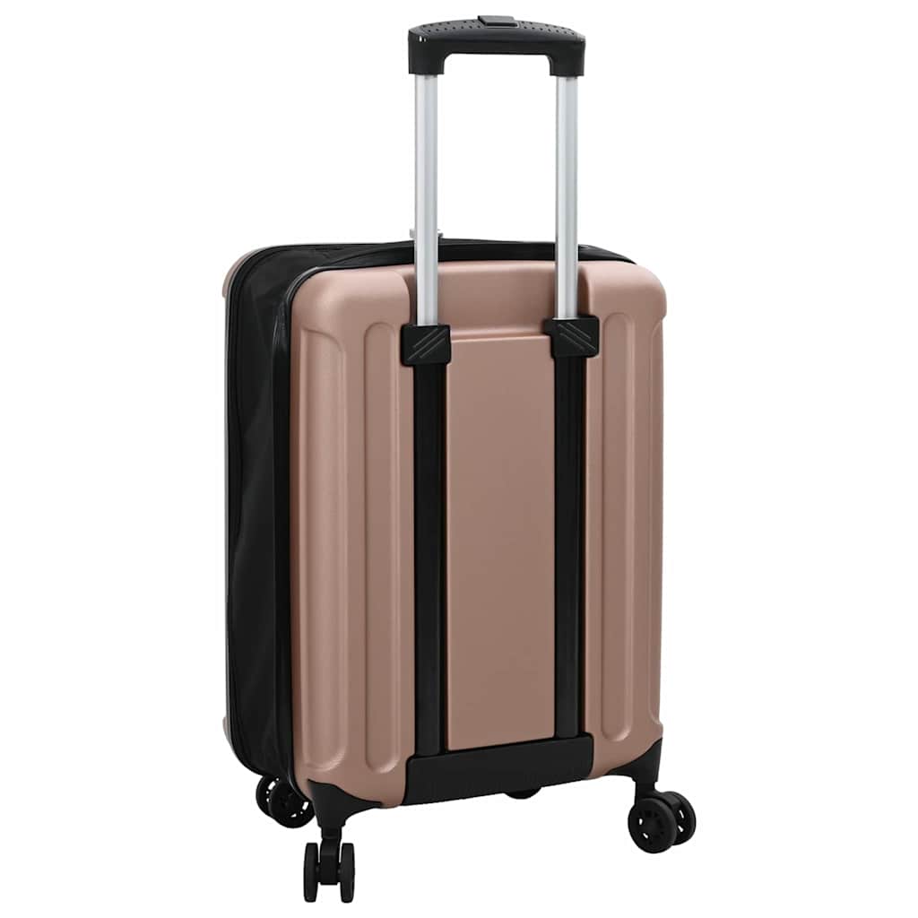 vidaXL Walizka Z blokadą różowe złoto 34 x 23 x 55.5 cm Plastik ABS