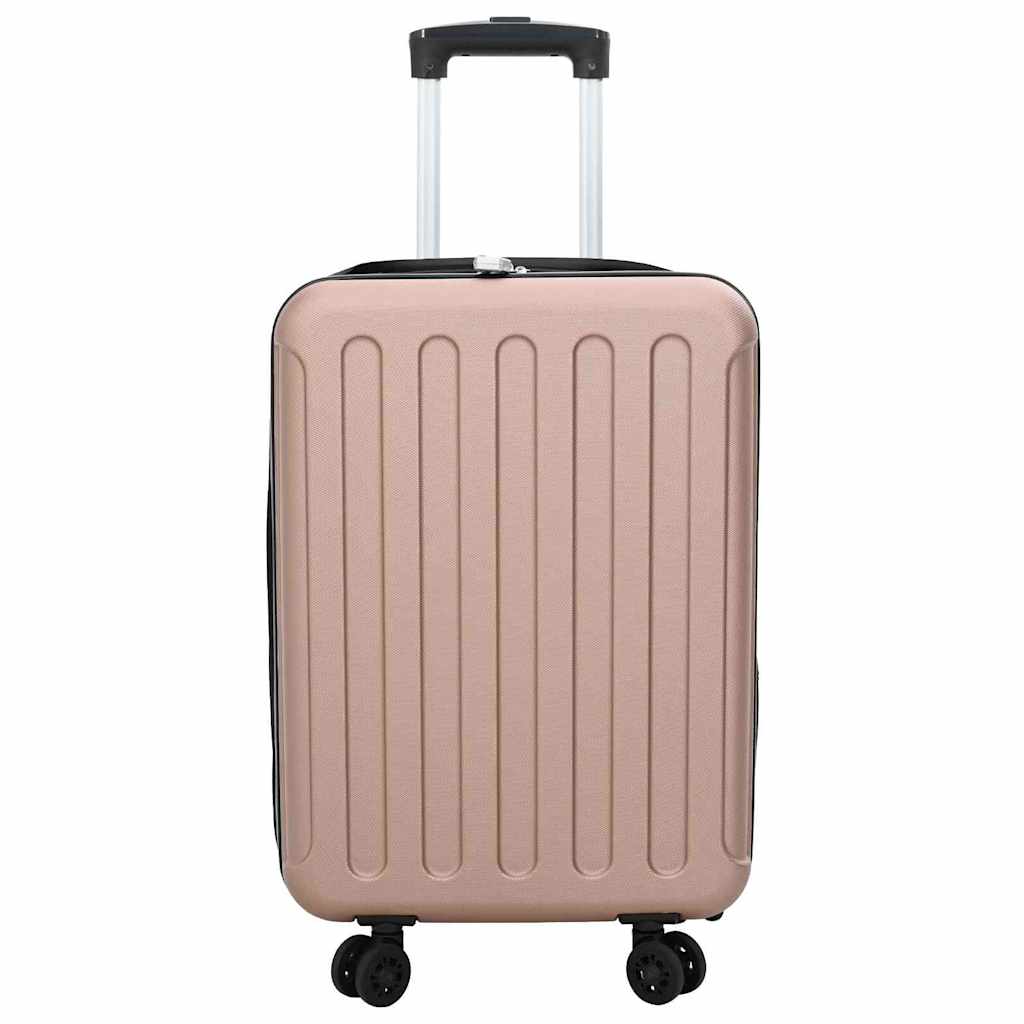vidaXL Walizka Z blokadą różowe złoto 34 x 23 x 55.5 cm Plastik ABS