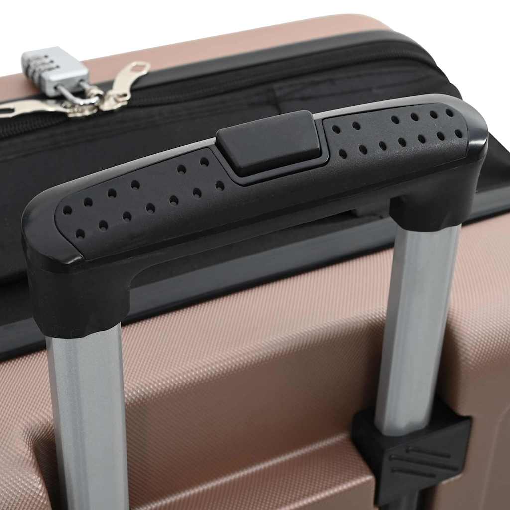 vidaXL Walizka Z blokadą różowe złoto 43 x 27 x 66 cm Plastik ABS