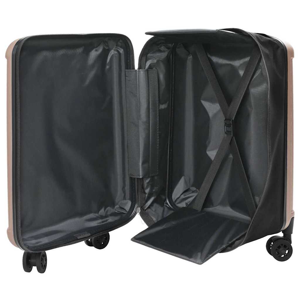 vidaXL Walizka Z blokadą różowe złoto 43 x 27 x 66 cm Plastik ABS