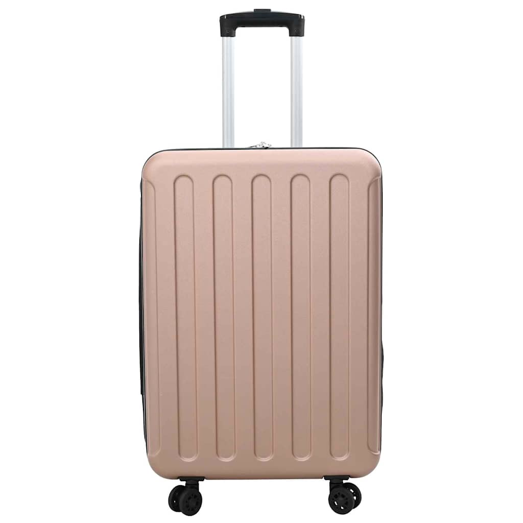 vidaXL Walizka Z blokadą różowe złoto 43 x 27 x 66 cm Plastik ABS