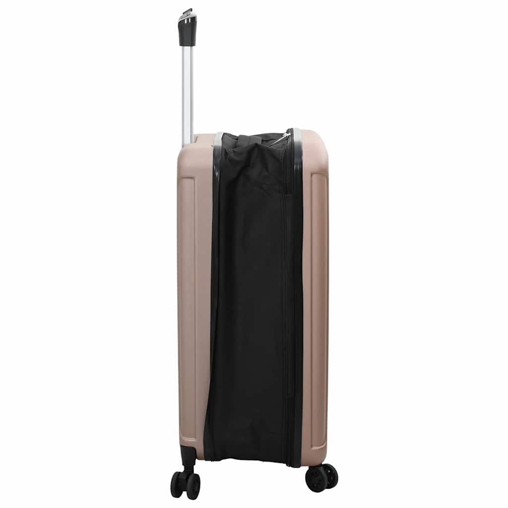 vidaXL Walizka Z blokadą różowe złoto 43 x 27 x 66 cm Plastik ABS