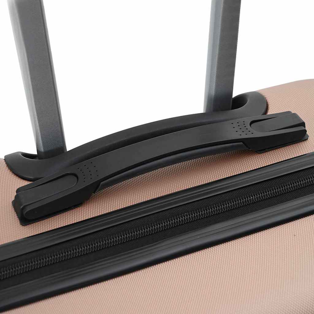 vidaXL Walizka 3 pcs Różowe złoto 50 x 31 x 78 cm Plastik ABS