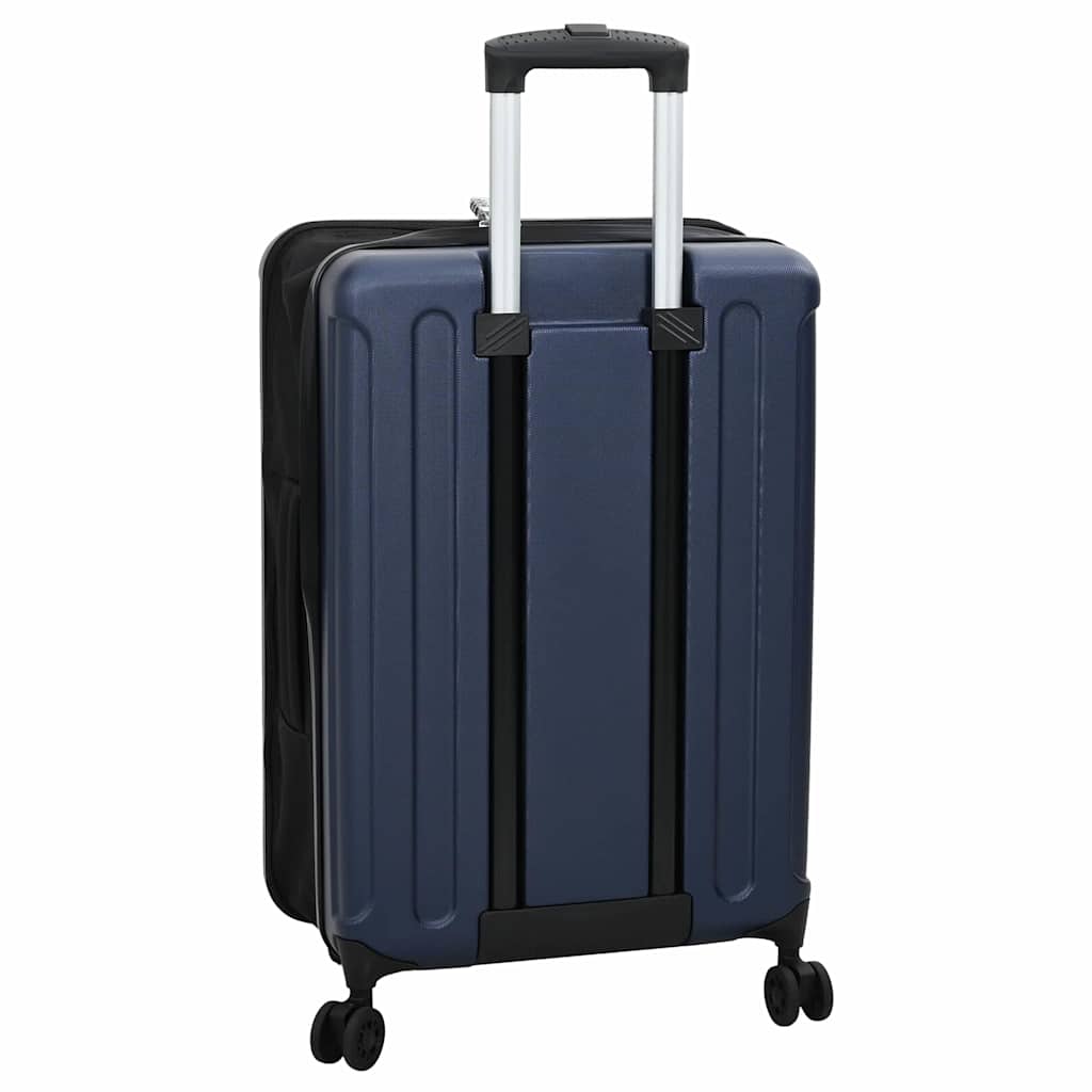 vidaXL Walizka Z blokadą granatowy 43 x 27 x 66 cm Plastik ABS