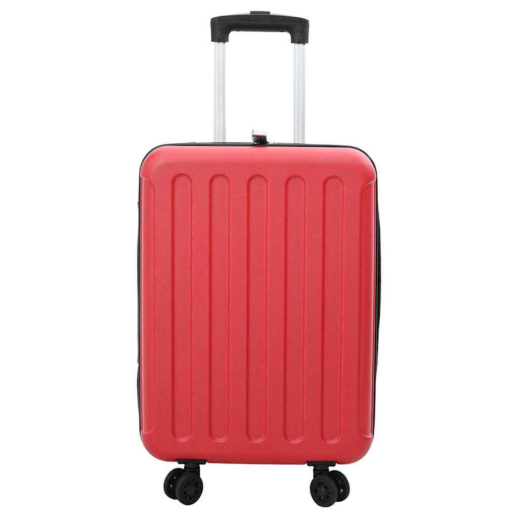 vidaXL Walizka Z blokadą Czerwony 34 x 23 x 55.5 cm Plastik ABS