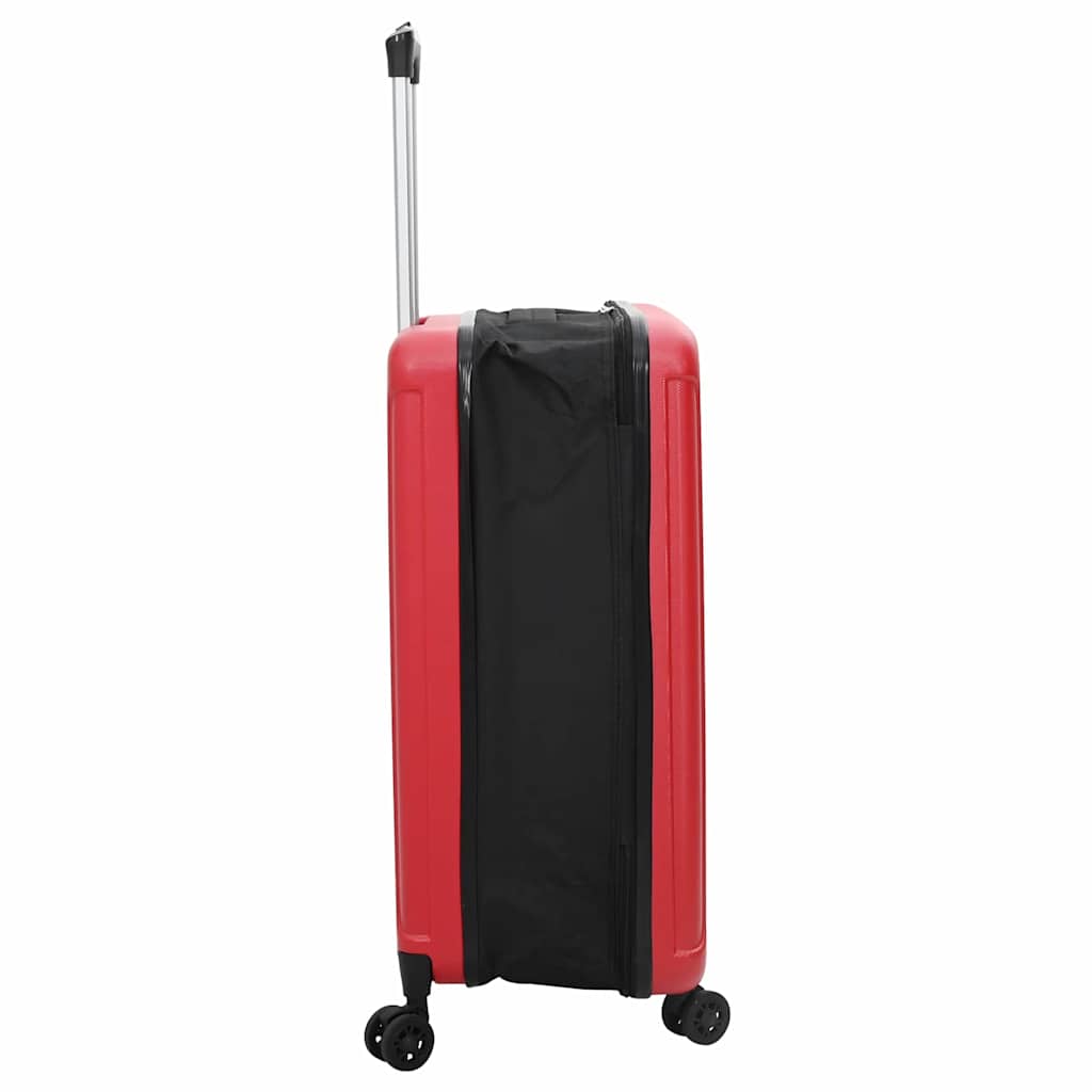 vidaXL Walizka Z blokadą Czerwony 34 x 23 x 55.5 cm Plastik ABS