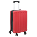 vidaXL Walizka Z blokadą Czerwony 43 x 27 x 66 cm Plastik ABS