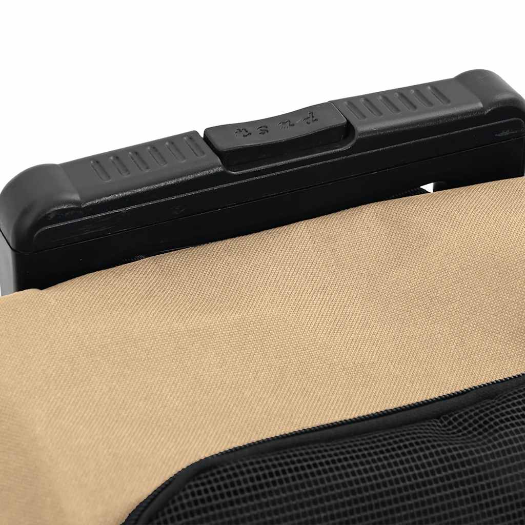 vidaXL Wózek dla zwierząt 3 w 1 Design Sand 48x32x(57-106) cm Tkanina Oxford