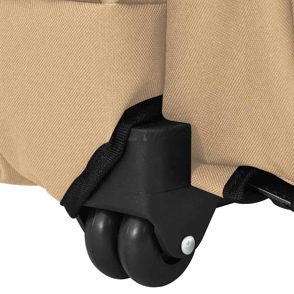 vidaXL Wózek dla zwierząt 3 w 1 Design Sand 48x32x(57-106) cm Tkanina Oxford
