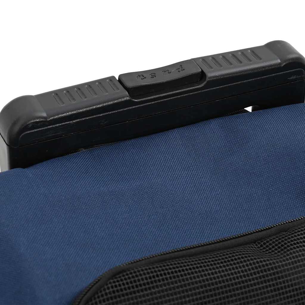 vidaXL Wózek dla zwierząt 3 w 1 Design Niebieski 48x32x(57-106) cm Tkanina Oxford