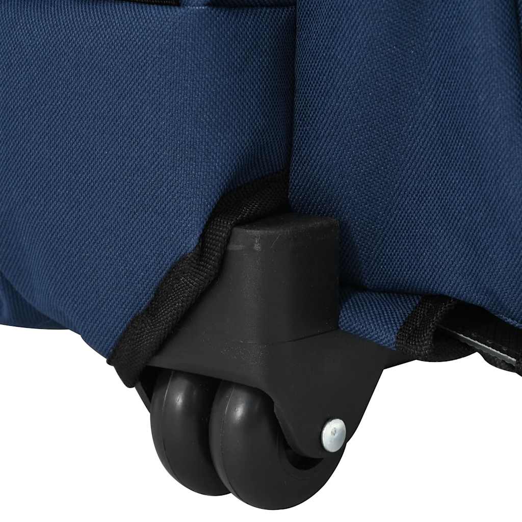 vidaXL Wózek dla zwierząt 3 w 1 Design Niebieski 48x32x(57-106) cm Tkanina Oxford