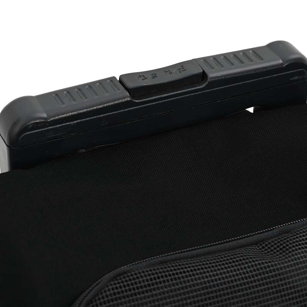 vidaXL Wózek dla zwierząt 3 w 1 Design Czarny 48x32x(57-106) cm Tkanina Oxford