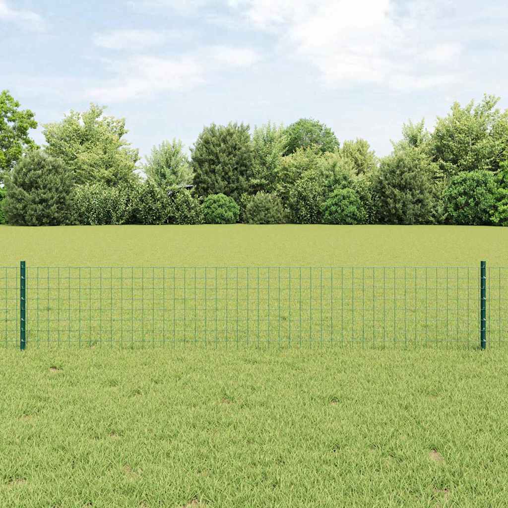 vidaXL Wbudowany słupek ogrodzeniowy 5 szt. zielony 80 cm