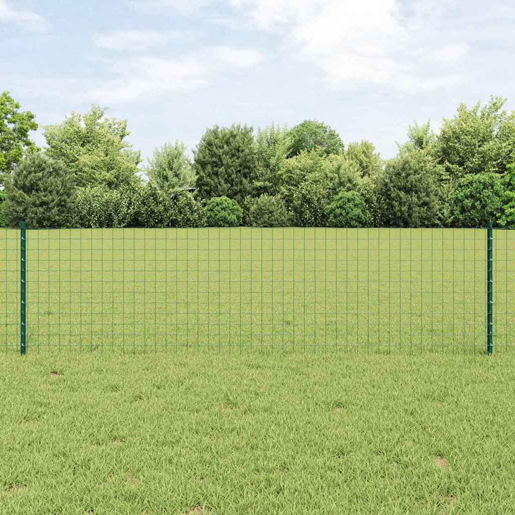 vidaXL Wbudowany słupek ogrodzeniowy 5 szt. zielony 100 cm