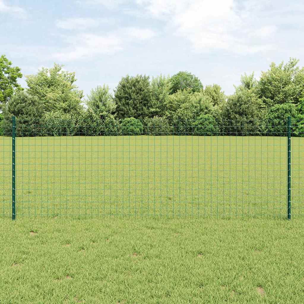vidaXL Wbudowany słupek ogrodzeniowy 5 szt. zielony 120 cm