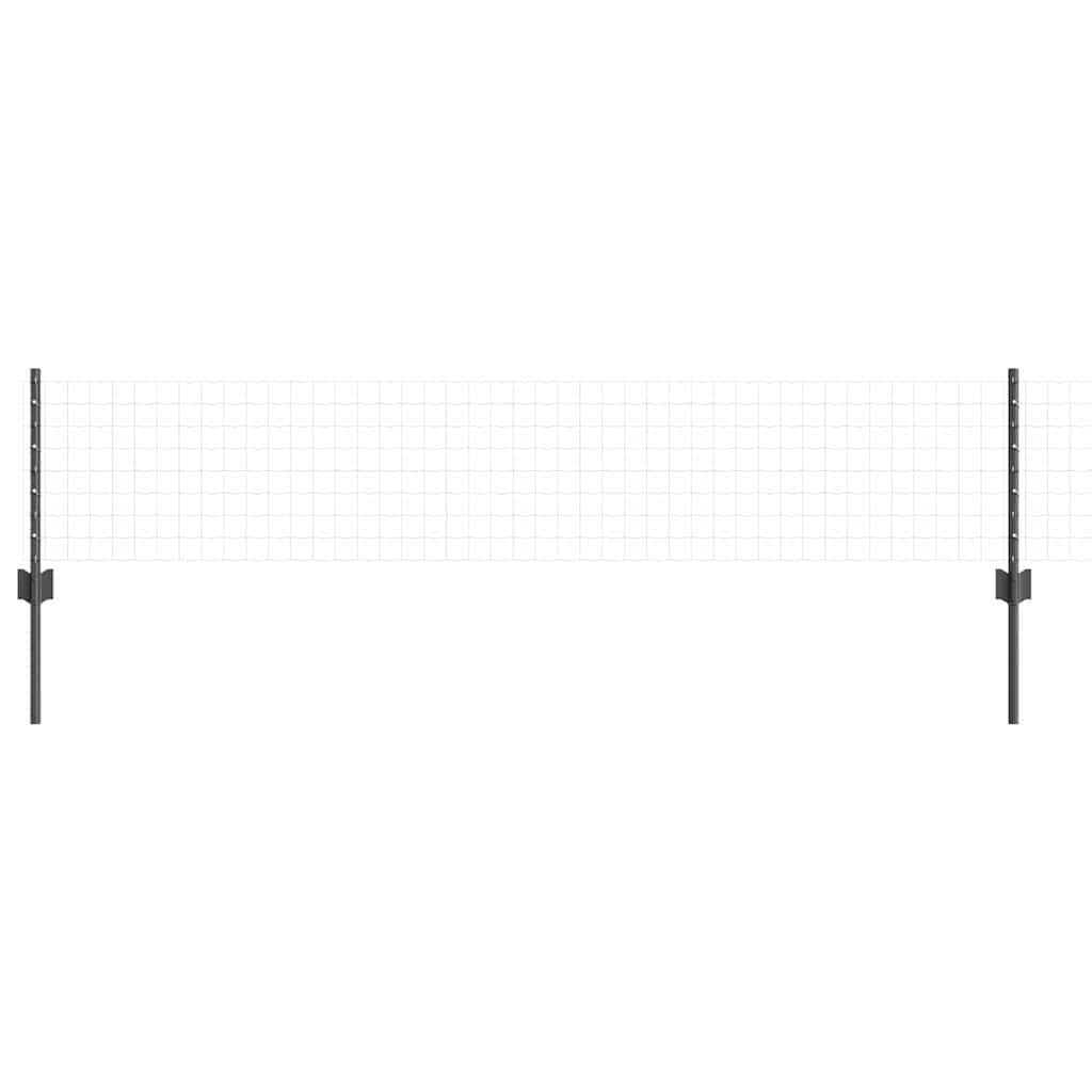vidaXL Wbudowany słupek ogrodzeniowy 5 szt. Szary 80 cm