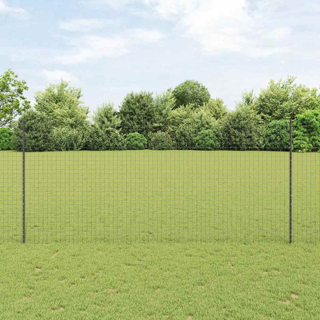 vidaXL Wbudowany słupek ogrodzeniowy 11 pcs Szary 180 cm