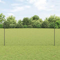 vidaXL Wbudowany słupek ogrodzeniowy 11 pcs Szary 180 cm