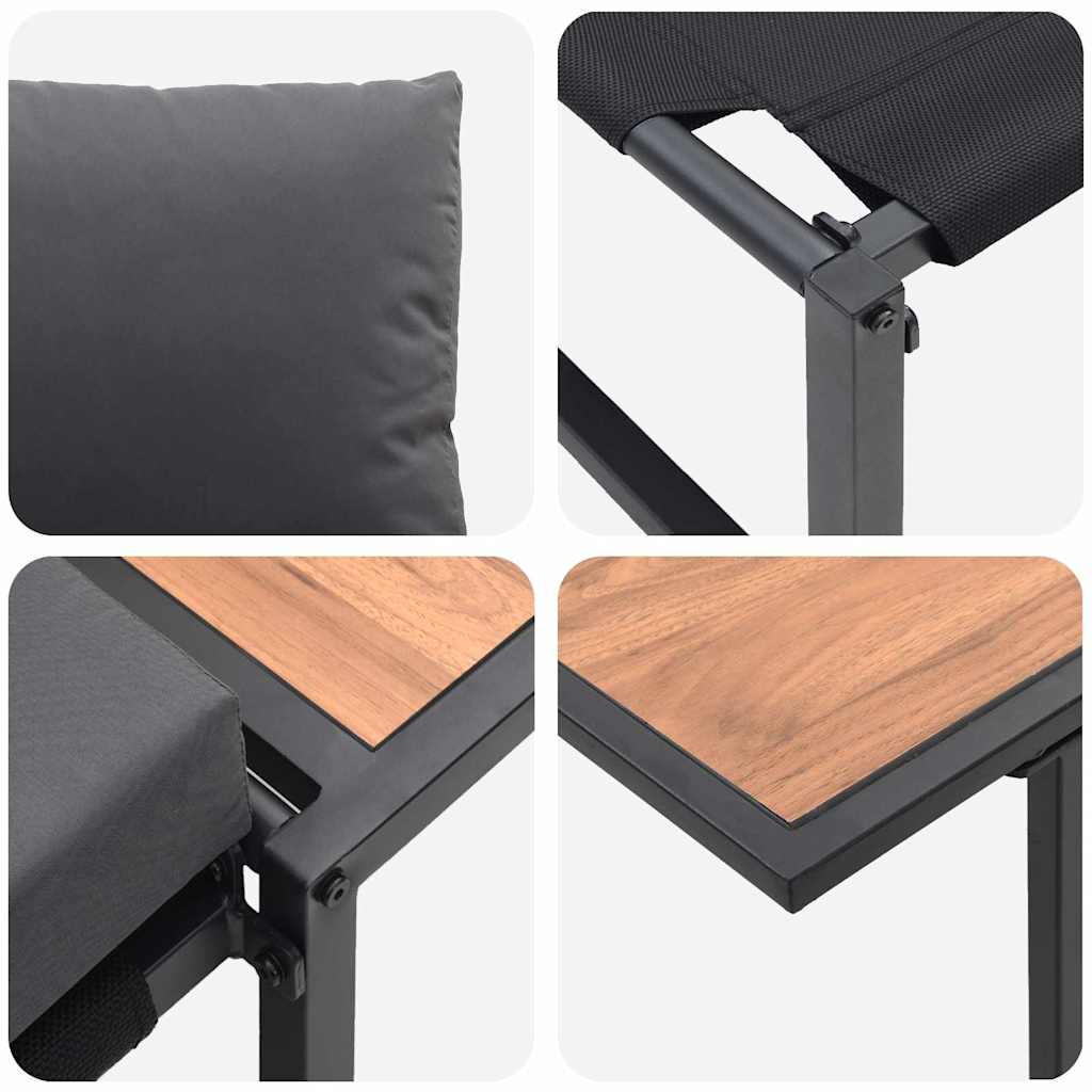 vidaXL Nawoz stalowy na zewnątrz 2 pcs Antracyt Stal