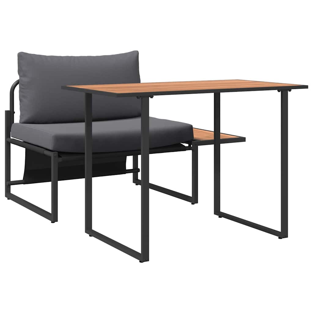 vidaXL Nawoz stalowy na zewnątrz 2 pcs Antracyt Stal