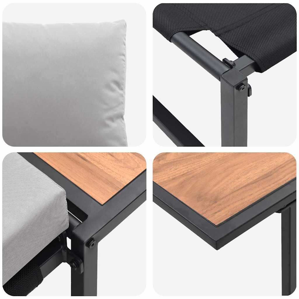 vidaXL Nawoz stalowy na zewnątrz 2 pcs Jasnoszary Stal