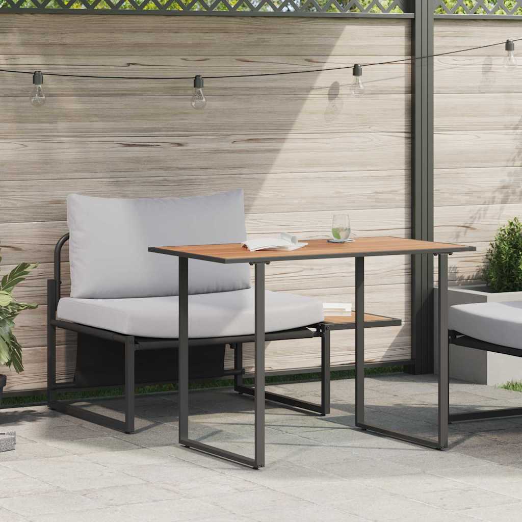 vidaXL Nawoz stalowy na zewnątrz 2 pcs Jasnoszary Stal