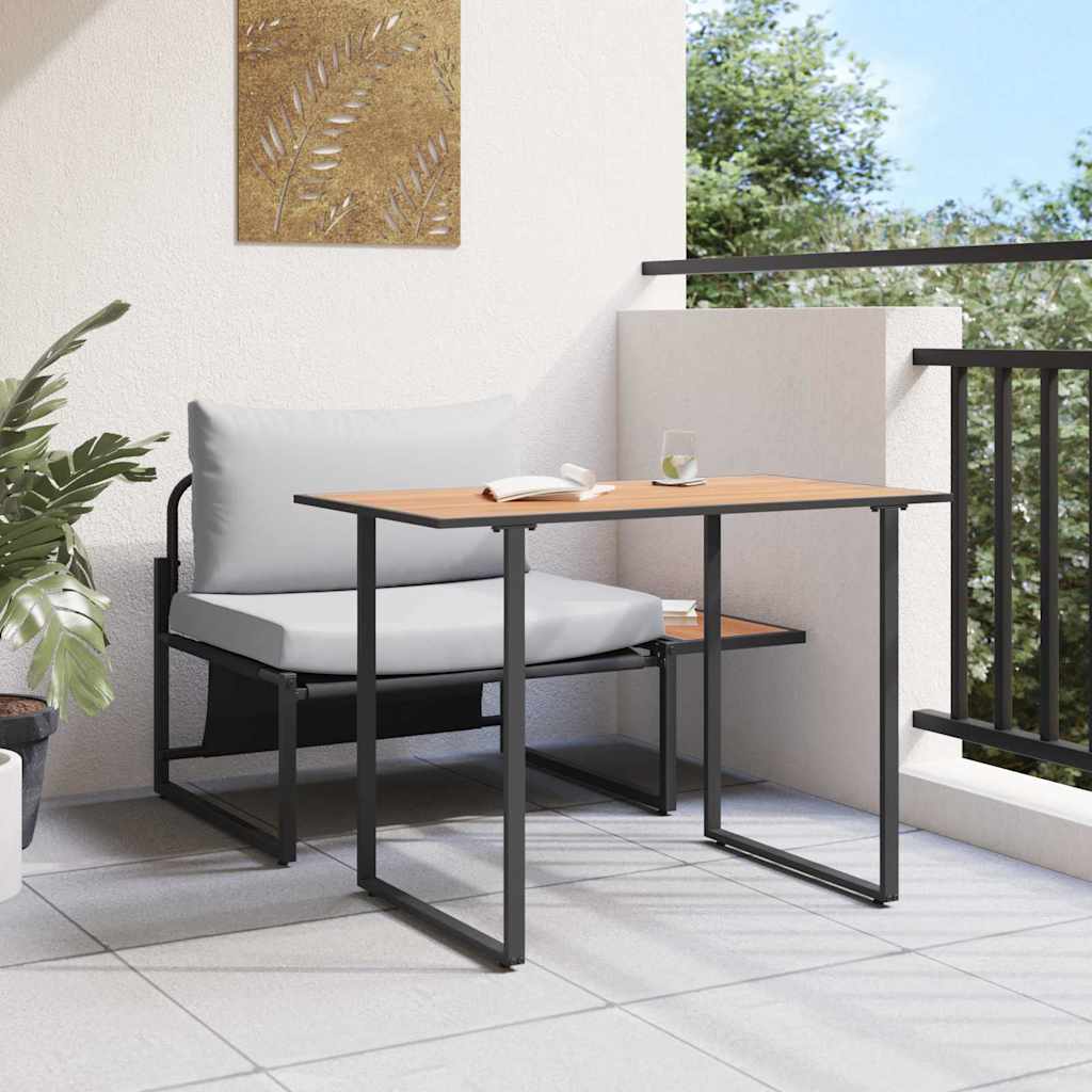 vidaXL Nawoz stalowy na zewnątrz 2 pcs Jasnoszary Stal
