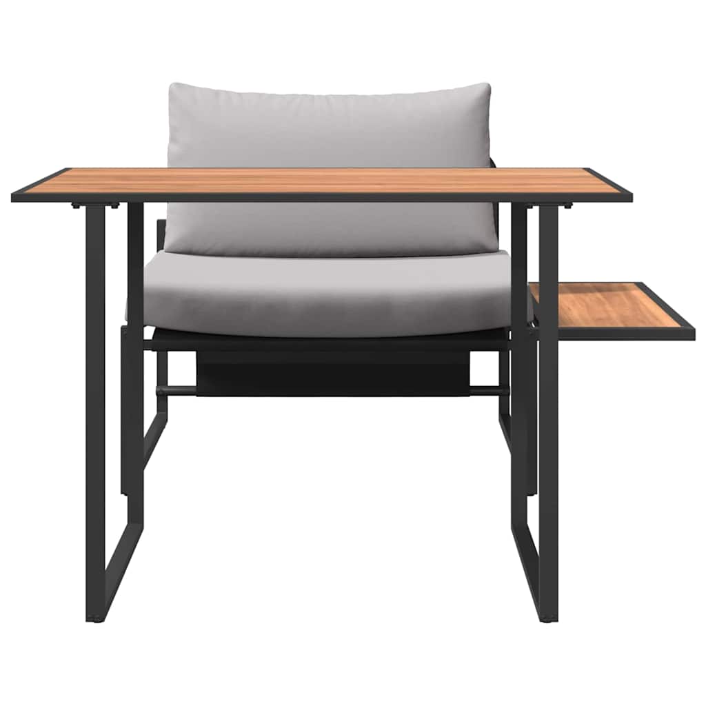 vidaXL Nawoz stalowy na zewnątrz 2 pcs Jasnoszary Stal