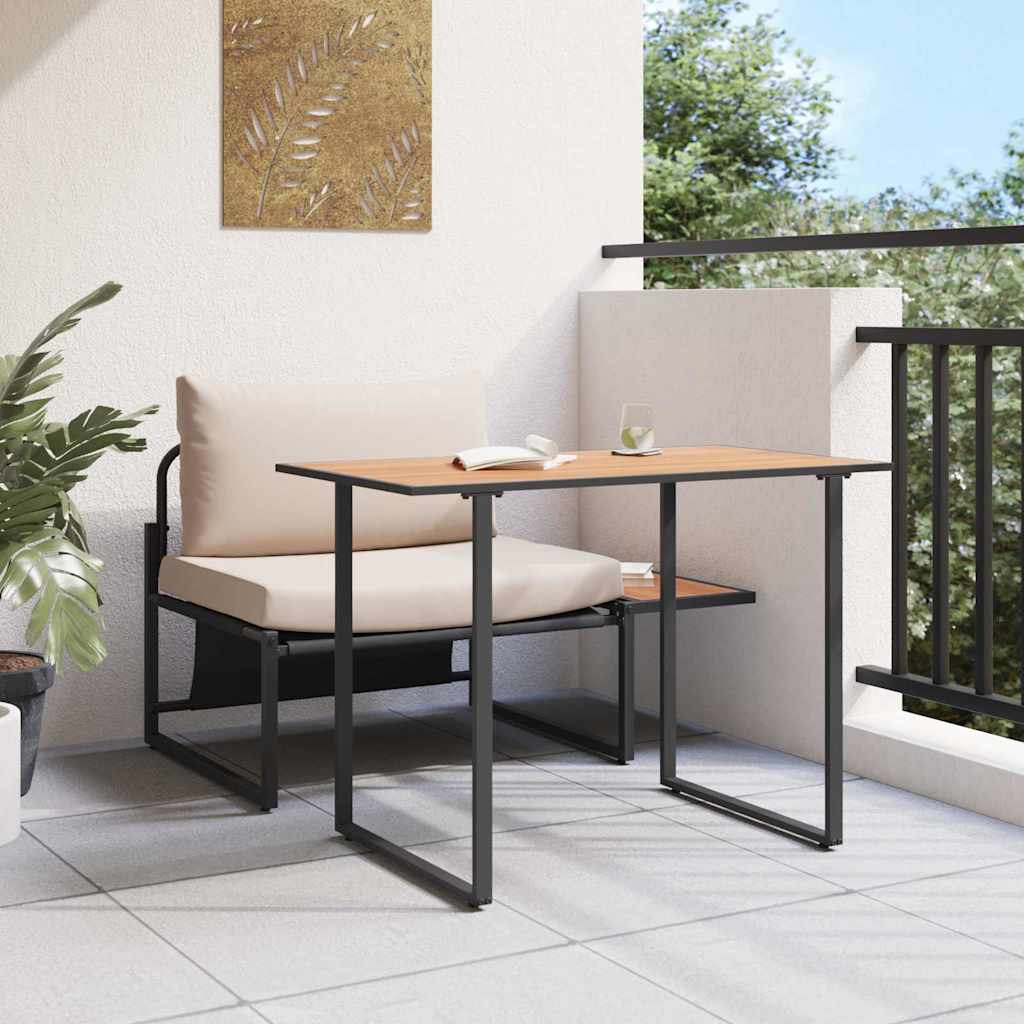 vidaXL Nawoz stalowy na zewnątrz 2 pcs Ciemnoszary Stal