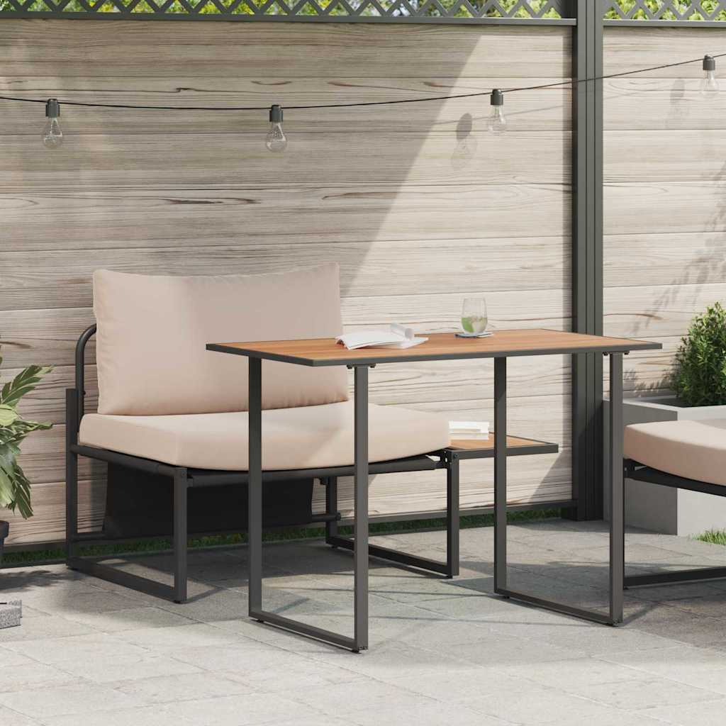vidaXL Nawoz stalowy na zewnątrz 2 pcs Ciemnoszary Stal